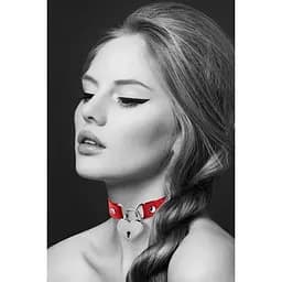 Чокер з замочком-сердечком Bijoux Pour Toi - Heart Lock Red