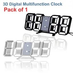 Настільний цифровий LED-годинник / Black - мініатюра 2