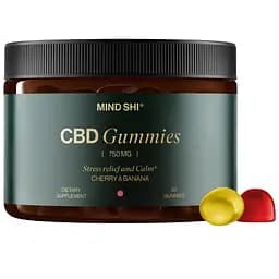 Канабідіол Mind Shi CBD Gummies Full Spectrum 750 мг Cherry & Banana 30 жувальних цукерок