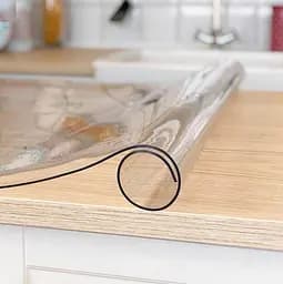М'яке (гнучке, рідке) скло скатертину на стіл Soft Glass 2.6х1.8м (товщина 1.5 м) Прозора - мініатюра 10