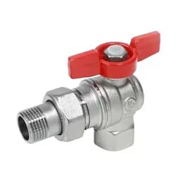 Кран угловой с американкой шаровой Giacomini R789X003 1/2" PN16 30412
