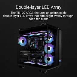 Комплект вентиляторів ASUS TUF GAMING TR120 ARGB REVERSE Fan Triple Pack (90DA00D0-B09020) - мініатюра 9