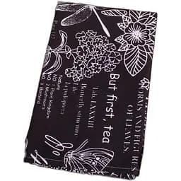 Рушник MirSon №216 Black flowers 60х45 см (2200006739067)