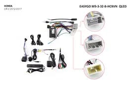 Штатна автомагнітола EasyGo M9-3-32-B-HCRVN QLED Honda CR-V 2012-2017 - мініатюра 2