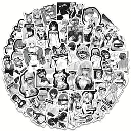 Стікерпак Дівчата Набір наклейок GeekLand Girl 100 штук