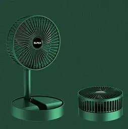 Портативний міні вентилятор для дому Telescopic Folding Fan Складаний настільний вентилятор із USB зарядкою - мініатюра 2
