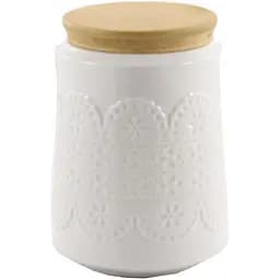 Банка для сипучих порцелянова з бамбуковою кришкою Interos PJ02780-L