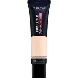 Тональний крем для обличчя L'Oreal Paris Infaillible з матуючим ефектом, оттенок 90, 30 мл