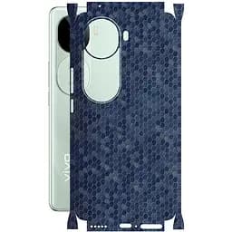 Защитная пленка StatusSKIN для Vivo V40e 5G Корпус Винил Соты синие