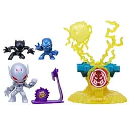 Набор игрушечный Hasbro Marvel Stunt Squad Нокдаун вора Black Panther, Iron Man, Ultron (F7814_F7834)