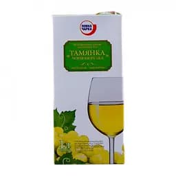Вино Повна Чарка Тамянка Чорноморська, біле напівсолодке, 9-12%, 1 л (593294)