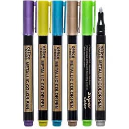 Набір фломастерів Bambi Metallic MP3002/3005, 6 кольорів