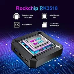 HD медіаплеєр X96Q Android (RK3518/2GB/32GB) (X96Q RK3518 2/32) - мініатюра 2
