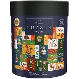 Пазли тришарові Interdruk Christmas Santa Express  в картонній тубі 250 шт. (376268)