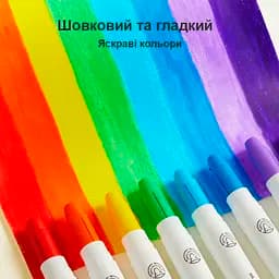 Воскові олівці Mideer У тубусі 12 кольорів (MD4253) - мініатюра 4