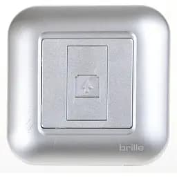 Розетка Brille TB-1TF Grey (135277)