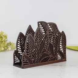 Дерев'яна серветниця VANZA LEAF stand S palisander - мініатюра 8