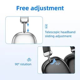 Навушники Hoco W35 Stereo Bluetooth Headphones (Silver) [74031] - мініатюра 7