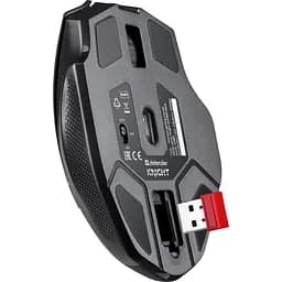 Комп'ютерна мишка Defender Knight GM-885 бездротова ігрова 8кн. 3200 dpi. 400 mAh чорна (52885) - мініатюра 3