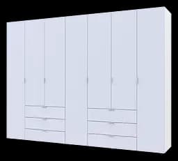 Шкаф для одежды Doros Гелар распашной комплект 3+4 ДСП 271,2х49,5х203,4 Белый (42002120)