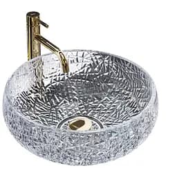 Умывальник Rea Ice Cristal накладной REA-U5070, Прозрачный