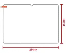 Універсальне захисне скло 10.1" для планшетів Adronix Elit Tab 10 LTE - мініатюра 2