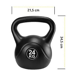 Гиря вінілова Cornix 24 кг XR-0434 Black - мініатюра 7