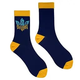 Шкарпетки чоловічі Glory to Ukraine з індійської бавовни 113038