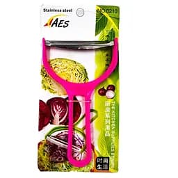 Ручна шатківниця овочечистка подрібнювач для капусти, овочів та фруктів з плаваючим лезом 16 см, Kitchen Master Рожевий 87659