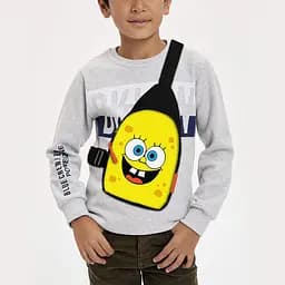 Сумка через плечо детская Губка Боб 29х17 см сумка слинг для мальчика (02057)