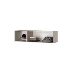 Шафа 3-дверна з антресоллю MebelStar Оскар ДСП BL-B, додаткова штанга 150x52x260 см Дуб бурштиновий (MBS-4943) - мініатюра 5