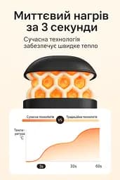 Грілка-павербанк 2 в 1 N22 3000 — компактна акумуляторна грілка з підігрівом 45/55/65°C та роботою до 5 годин Чорний - мініатюра 9