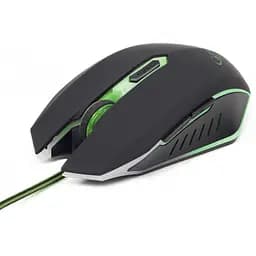 Оптична ігрова мишка Gembird MUSG-001-G, USB інтерфейс, зелений колір - мініатюра 2
