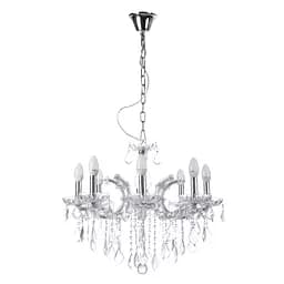 Люстра свеча Brille подвесная хрустальная E14 60W CH (BCL-276S/8)