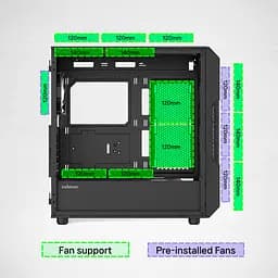 Корпус Zalman i3 Neo V2 Black - мініатюра 8