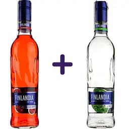 Набір: Горілка Finlandia Червона Ягода 37.5% 0.5 л + Горілка Finlandia Lime 37.5 % 0.5 л