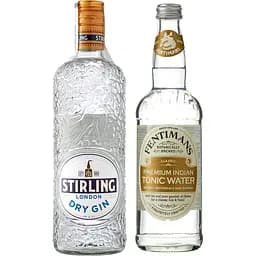 Набір Stirling London Dry Gin 37.5% 0.7 л + Тонік Fentimans Преміум Індіан з цукром та підсолоджувачем 500 мл  - мініатюра 3