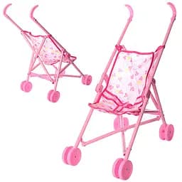 Коляска 0881 для куклы, пластик, складная, в пакете (6903101218012)