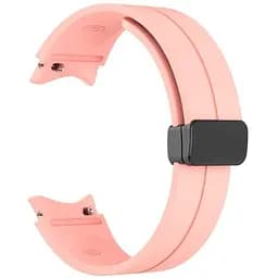 Ремінець для Samsung Galaxy Watch 4 44mm - рожевий ширина кріплення 20мм силікон Watchbands Cls-black (W33-7WB10289017)