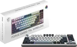 Клавіатура MSI FORGE GK600 TKL W SKY Wireless RGB EN/UA White (S11-43UAP01-HH9) - мініатюра 4