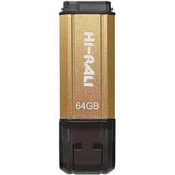 Флеш накопитель USB 64Gb Hi-Rali Stark золотистый USB 2.0 (HI-64GBSTGD)
