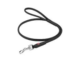 Поводок для собак WAUDOG Glamour круглый XS d 8 мм Д 122 см черный (33771)