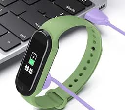 Зарядний кабель ArmorStandart для Xiaomi Mi band 7/6/5 Lavender (ARM65670) - мініатюра 2