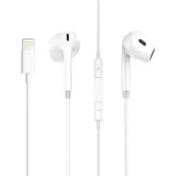 Навушники Aspor A236 EarPhone Lightning з мікрофоном білі