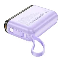 Портативна батарея Powerbank Hoco J139 Hero 22.5W+PD20W Cable Type-C 10000mAh Purple - мініатюра 2