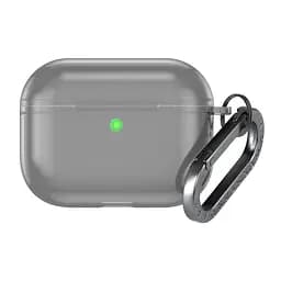 Чохол для навушників Apple AirPods Pro 3, чорний, Air, термополіуретан (TPU), протиударний, захист від подряпин, пилу і ударів, футляр з карабіном для кріплення, точні вирізи для доступу до роз"ємів, ArmorStandart (ARM88267)