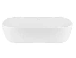 Комплект Qtap Robin: Раковина накладна прямокутна 600x390x150 мм White + Донний клапан PU02 (QT13112143PWN47297) - мініатюра 2