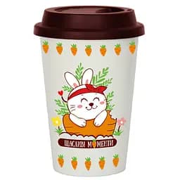 Склянка GGP Щасливі моменти порцелянова біла  410 мл (75006108)