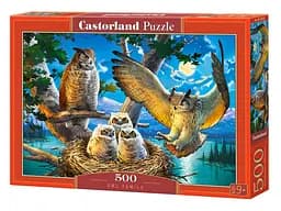 Пазлы Castorland Совиная семья, 500 элементов, 47x33 см, B-53322