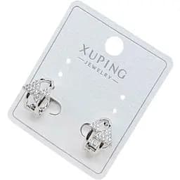 Сережки Xuping з трикутниками та камінчиками з медичного сплаву